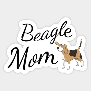 Beagle Dog Mom Sticker